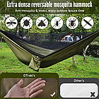 Гамак для кемпінгу з брезентом від дощу та москітною сіткою з ременями для дерев, фото 2