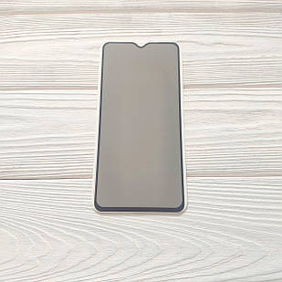 Захисне скло Антишпигун для Xiaomi Redmi Note 8 Pro Full Glue Чорне