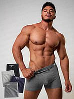 Чоловічий набір трусів Боксери 4 шт./ Труси бавовняні чоловічі / Однотонний набір трусів для чоловіка