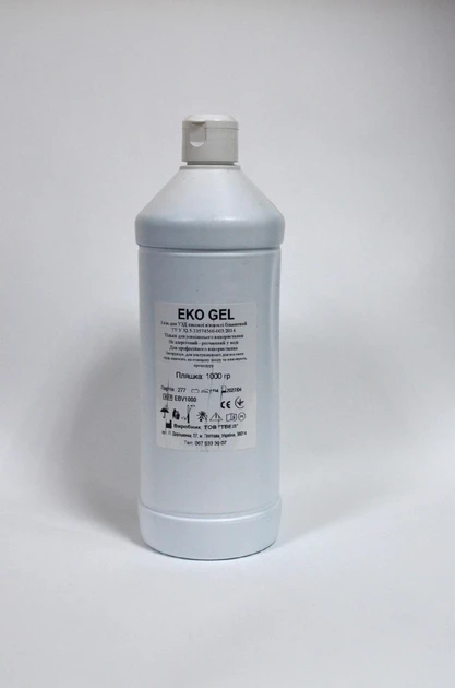 Гель для УЗД Твел високої в’язкості прозорий EKO GEL EСV1000 1000 гр, фото 1