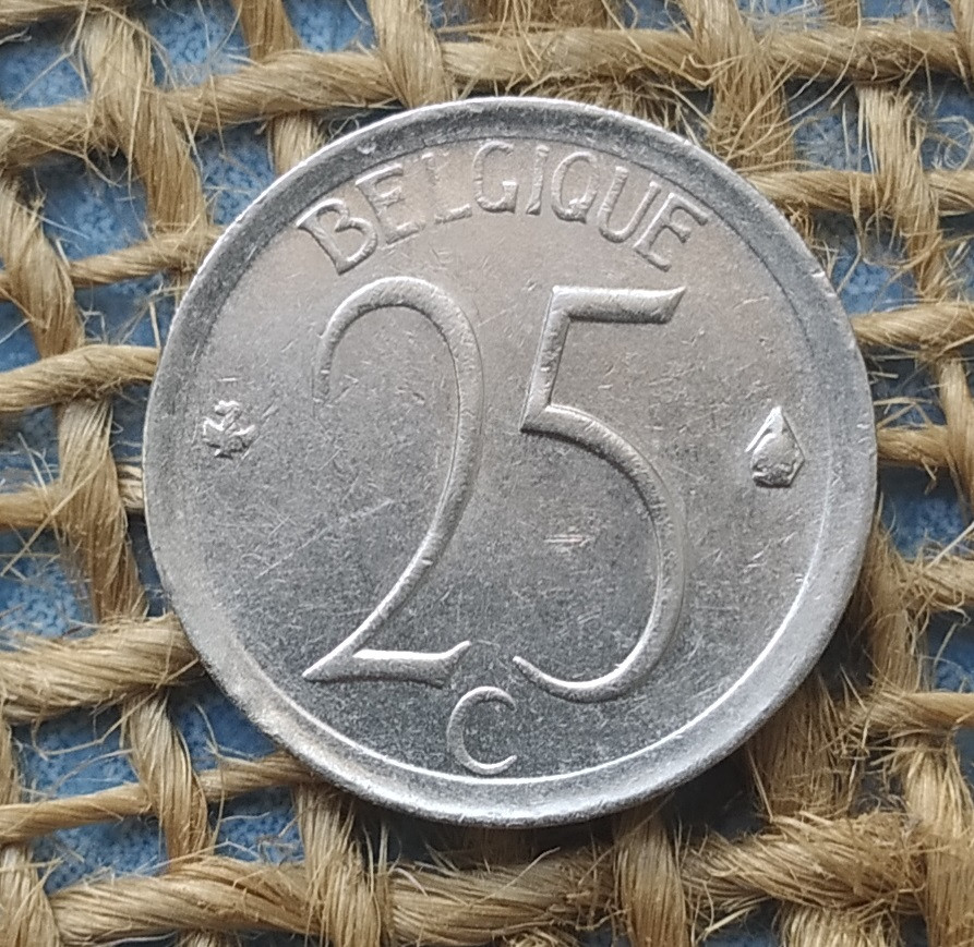 25 сантимiв 1964 року. Бельгiя