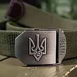Ремінь тактичний металева пряжка з тризубом "Слава України", фото 2