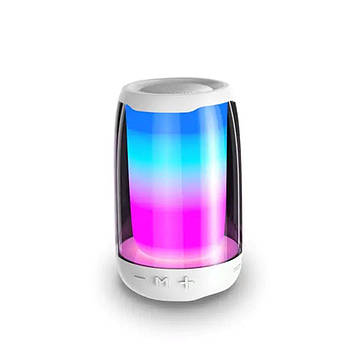 Портативна міні колонка з підсвічуванням Білий 8893AW