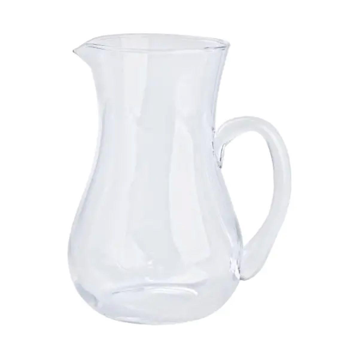 Скляний глечик для напоїв 1,2 л прозорий HP575, фото 1