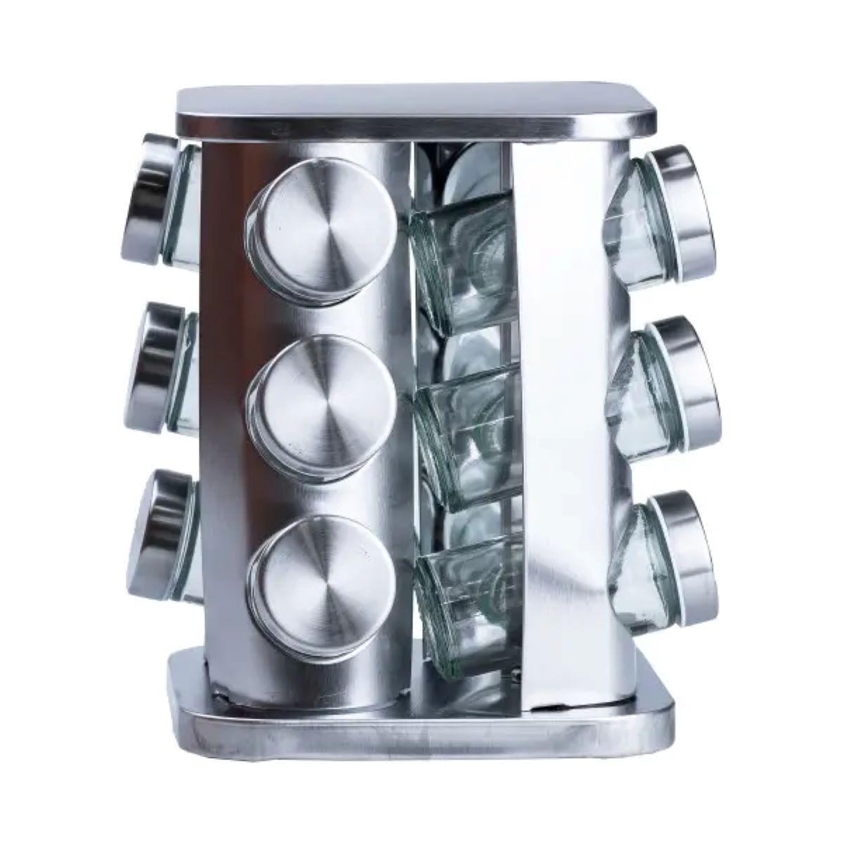 Набір для спецій на підставці 12 баночок по 100 мл HP15290, фото 1