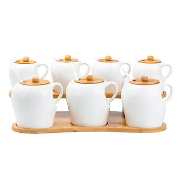 Набір для спецій з ложками 3 шт по 300 мл і 4 шт по 600 мл HP248