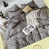 Полуторний комплект постільної білизни із простирадлом на гумці 150*220см. Постільна білизна з фланелі, фото 3