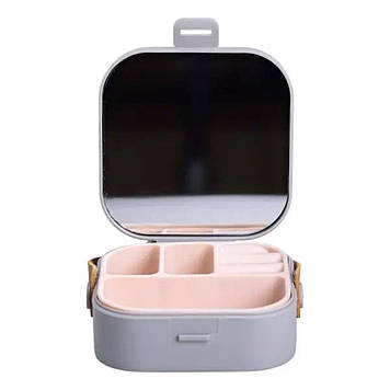 Скринька для прикрас 9×9×3.8 см міні органайзер для ювелірних виробів HP-5-27G