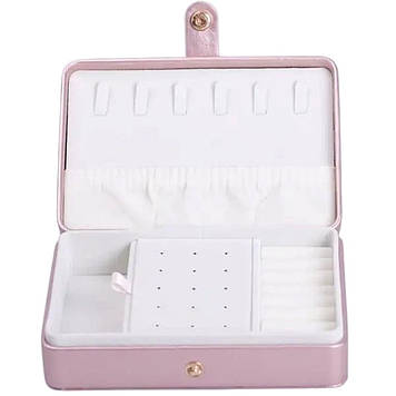 Скринька для прикрас з еко шкіри 16×11×4.7 см органайзер для ювелірних виробів HP-5-30PP