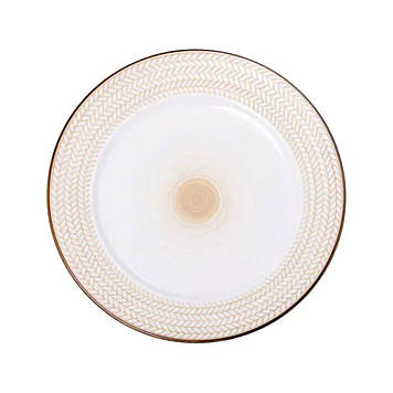 Тарілка сервірувальна 26 см плоска порцелянова HP23387