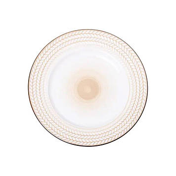 Тарілка десертна кругла 20.5 см плоска порцелянова HP23390