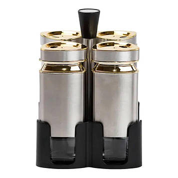 Набір для спецій 4 ємності по 120 мл на підставці HP1324