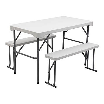 Комплект туристичних меблів стіл + лавочки для пікніка меблі для відпочинку на природі EB2545