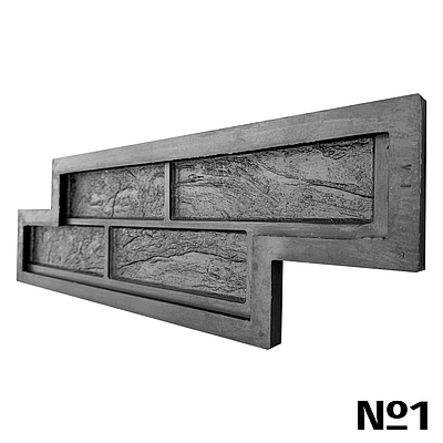 Форма для панелей зі швом «Париж №1»; в 1 м² - 15 шт; гнучкі гумові форми для декоративних панелей