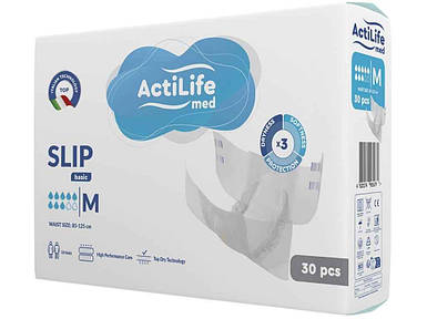 Підгузки для дорослих р.M 30шт ТМ ACTILIFE MED BASIC FG