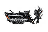 Передня оптика Lexus-design 4-LED V2 (2017-2025, 2 шт) для Toyota Land Cruiser Prado 150, фото 5