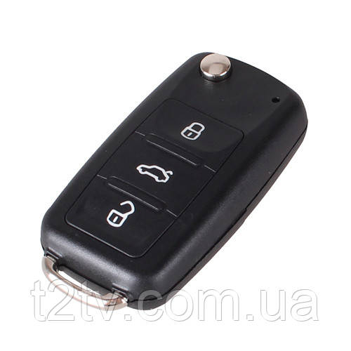 Викидний ключ, корпус під чіп, 3кн, Volkswagen, HU66, фото 1