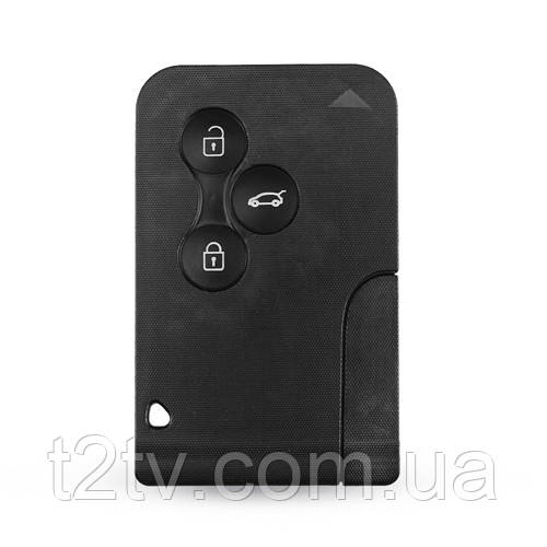 Ключ запалювання, чіп ID46 PCF7947, 3 кнопки, для Renault Megane, Scenic, фото 1