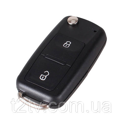 Викидний ключ, корпус під чіп, 2кн, Volkswagen, HU66, фото 1