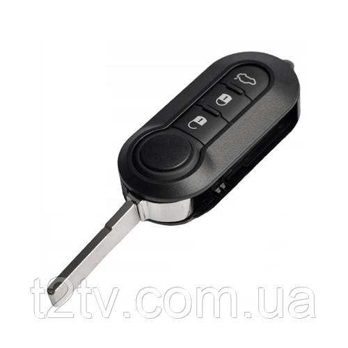 Викидний ключ, корпус під чіп, 3кн DKT0269, Fiat, SIP22, фото 1