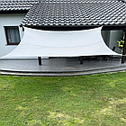 Тент-парус тіньовий квадратний 3х4 м Gardlov, навіс від дощу та сонця, Сірий (23143), фото 2