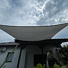 Тент-парус тіньовий квадратний 3х4 м Gardlov, навіс від дощу та сонця, Сірий (23143), фото 3