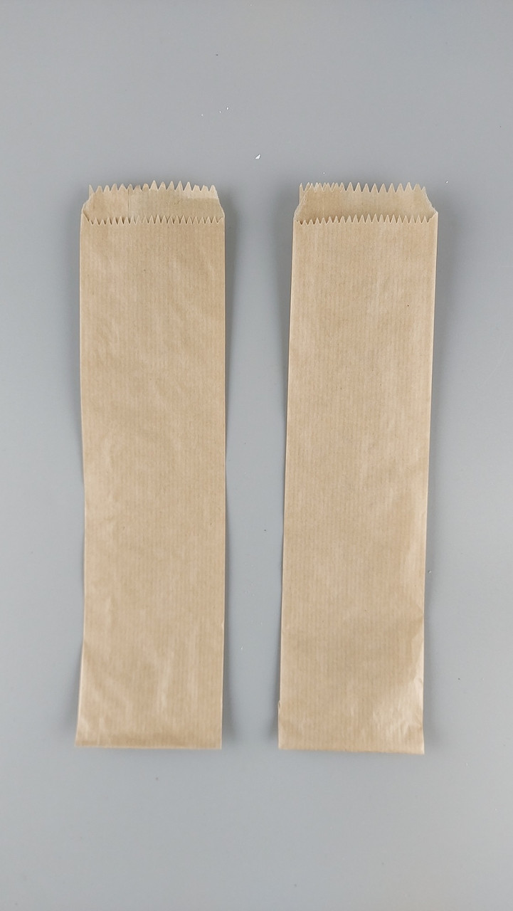 Бумажные пакеты саше  7/0*28 коричневый (100 шт), фото 1