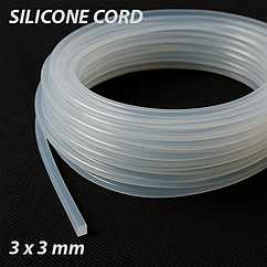 Шнур силіконовий квадратного перетину 3х3 мм