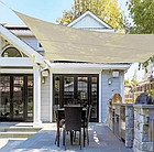 Тент-парус тіньовий квадратний 3х4 м Gardlov, навіс від дощу та сонця, жовтий (23144), фото 6