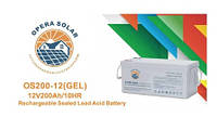 Гелевий акумулятор Opera Solar OS250-12 (6-FM-250 20HR GEL) 12 В 250 А·год (81 кг) iC227