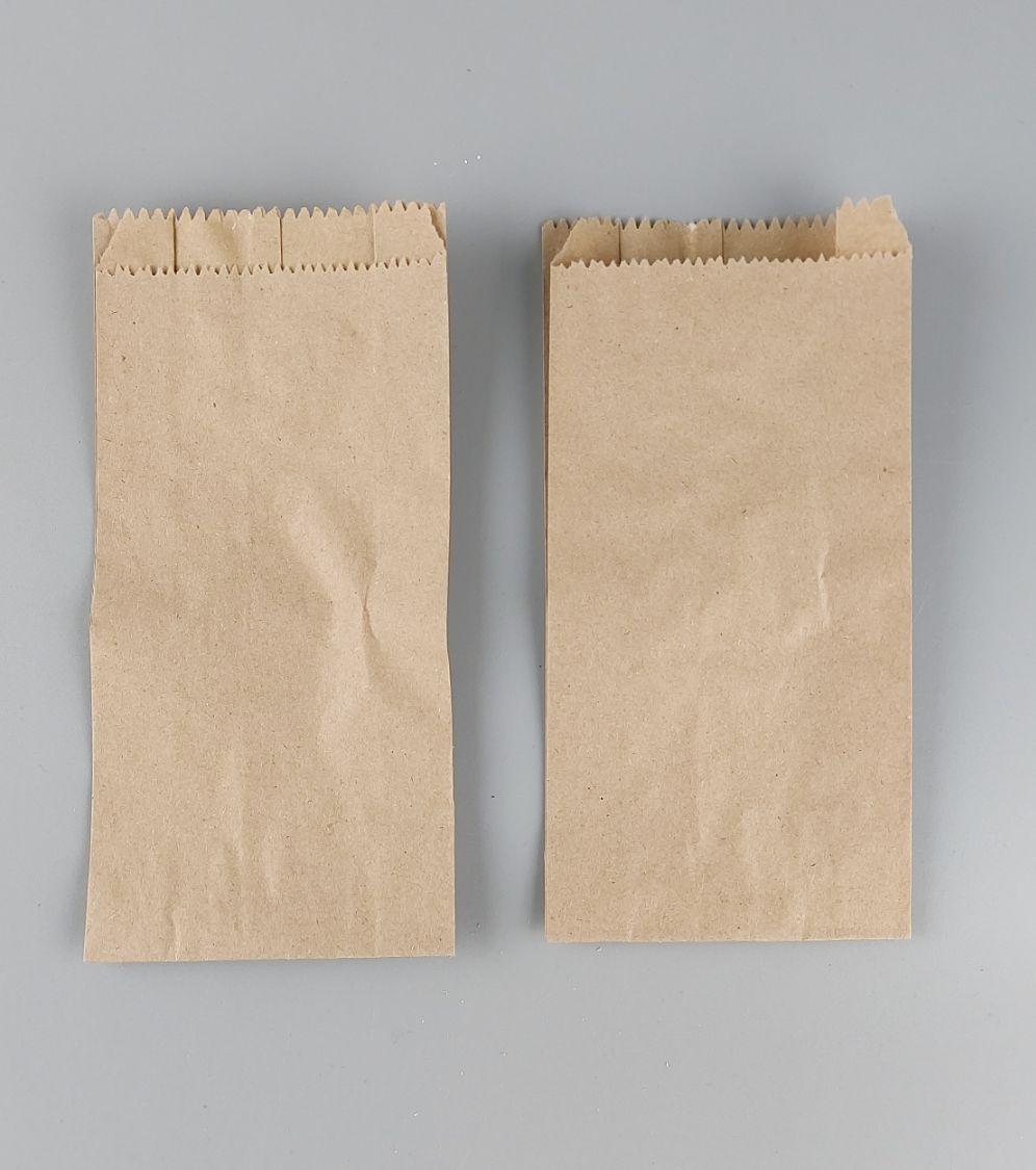 Бумажные пакеты саше 10/4*19 коричневый (100 шт), фото 1