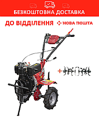 Мотоблок дизельний Кентавр МБ2060Д + фреза (колеса 4.00-8, 6 к.с.) БЕСПЛАТНАЯ ДОСТАВКА