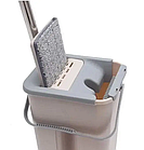 Комплект швабра з відром на 4 літори з автоматичним віджиманням і складаною ручкою Scratch Cleaning Easy Mop, фото 2