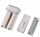 Комплект швабра з відром на 4 літори з автоматичним віджиманням і складаною ручкою Scratch Cleaning Easy Mop, фото 3