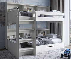 Ліжко двоярусне дитяче Майнкрафт Бетон style  LION