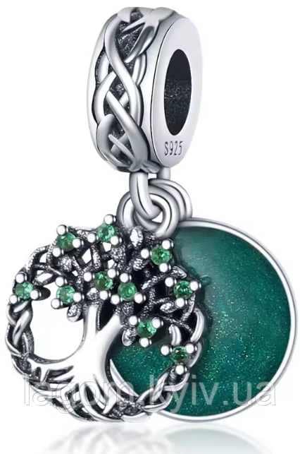 Срібний шарм-підвіска в стилі PANDORA "Tree Of Life" 925 проба намистина на браслет або ланцюжок ПАНДОРА, фото 1
