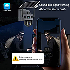 Вулична WiFi камера відеоспостереження із сонячною панеллю та двома об'єктивами TP18 Камера відеоспостереження 6 Мп, фото 4