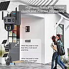 Вулична WiFi камера відеоспостереження із сонячною панеллю та двома об'єктивами TP18 Камера відеоспостереження 6 Мп, фото 5