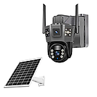 Вулична WiFi камера відеоспостереження із сонячною панеллю та двома об'єктивами TP18 Камера відеоспостереження 6 Мп, фото 9