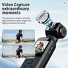 Екшн-камера WiFi з поворотним об'єктивом і дисплеєм/Нагрудна екшн камера для блогерів туристів кишенькова, фото 2