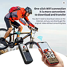 Екшн-камера WiFi з поворотним об'єктивом і дисплеєм/Нагрудна екшн камера для блогерів туристів кишенькова, фото 4