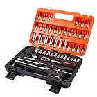 Набір інструментів у кейсі (53 предмети)/Набір головок із тріскачкою/ Автоінструмент, фото 3