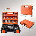 Набір інструментів у кейсі (53 предмети)/Набір головок із тріскачкою/ Автоінструмент, фото 7