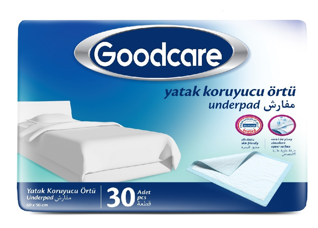Пелюшки одноразові Goodcare непромокаючі 60*90 30 шт, фото 1