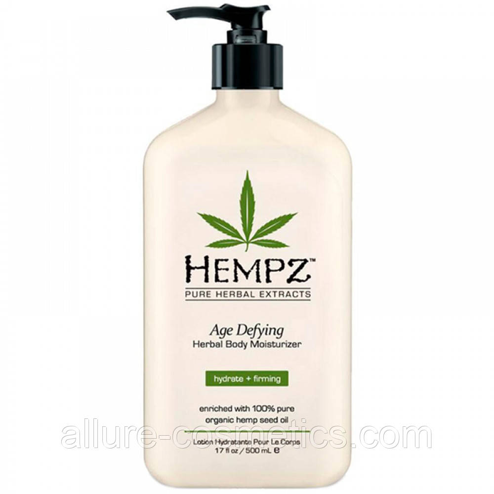 Антивікове зволожувальне молочко для тіла HEMPZ Age Defying Herbal body Moisturizer 500ml