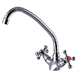 Змішувач для кухні двовентильний на керамиці Champion Smes 271 (CH0102), фото 3