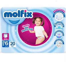 Підгузники-трусики Molfix Pants 6 (15+кг) Extra Large 20 шт