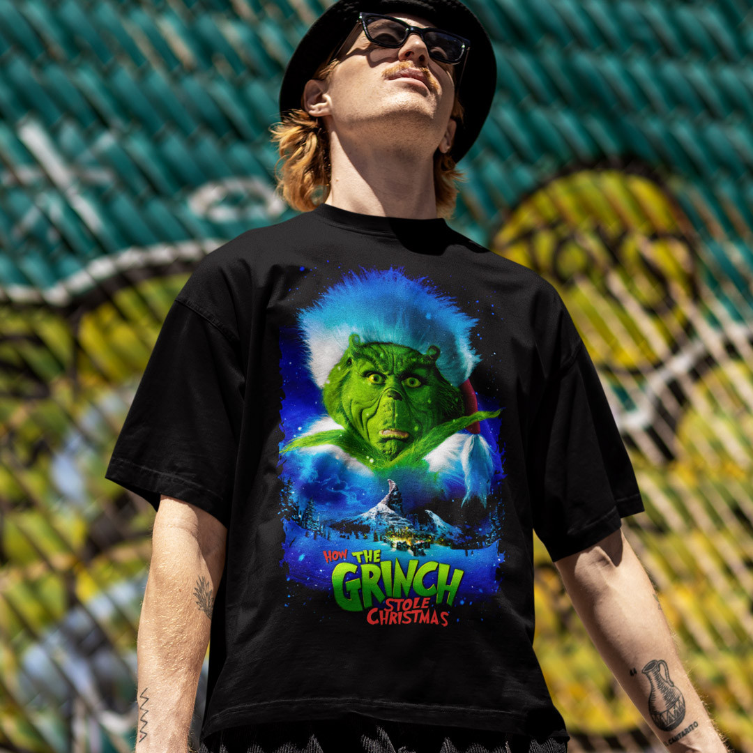 Футболка унісекс The Grinch (How The Grinch Stole Christmas) XS чорний, фото 1