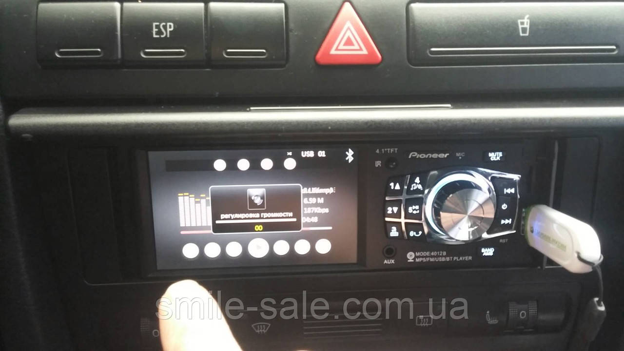 Автомагнитола Pioneer 4012B Bluetooth - 4,1" LCD TFT USB+SD DIVX/MP4/MP3 + КАМЕРА! - фото 3 - id-p582741605