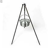 Алюмінієвий казан з дужкою та кришкою 3,0 л (23,5×12 см) для приготування страв на плиті та в поході, фото 9